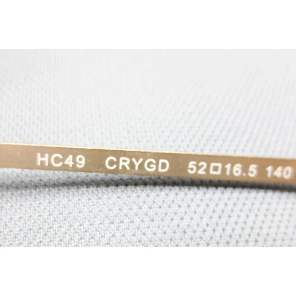 Hard Candy HC49 Eyeglasses Clear Gold Cat Eye Frames 52-16.5-140 CRYGD